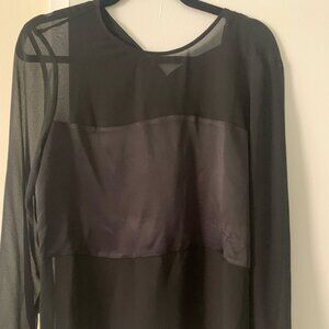 Zara Longsleeve See-Through Shirt with Band